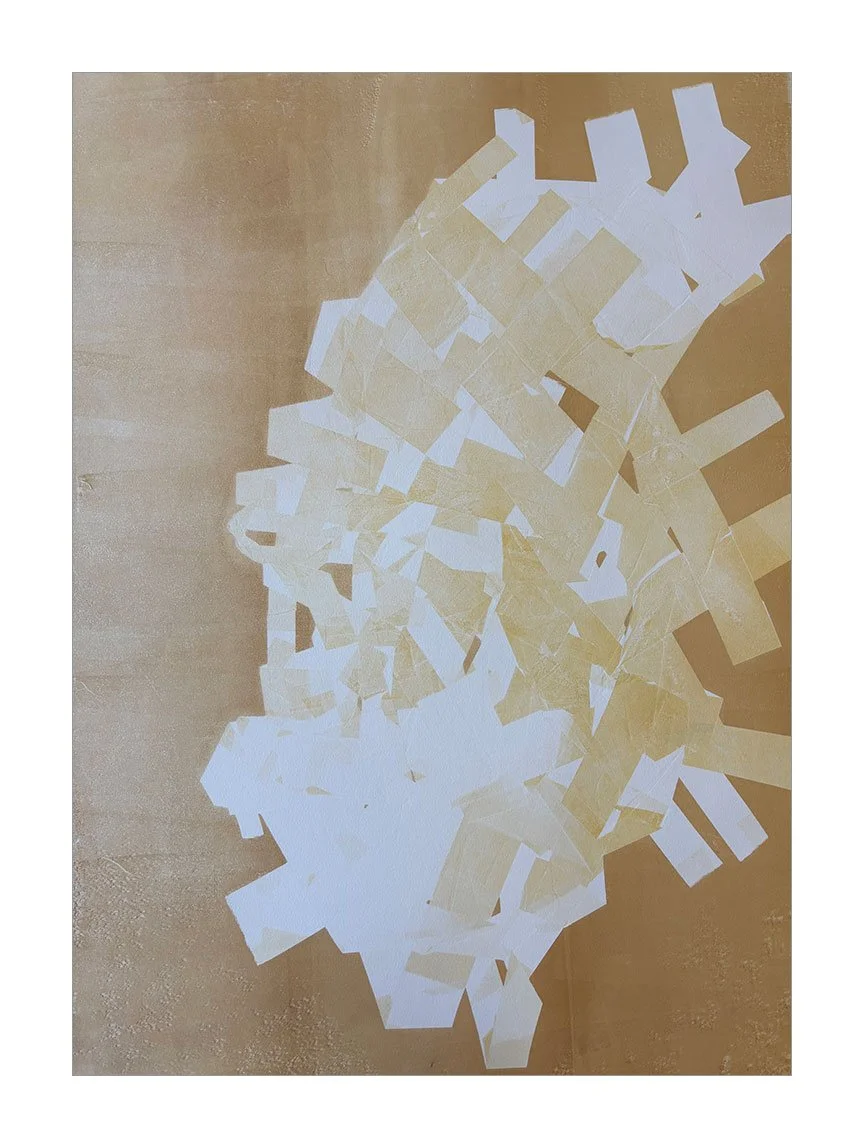 To Wrap 2025 27.5 × 19.5 inches Monotype Richard Serra’s verb list consists of a multitude of movement-based manipulations and transformations of artistic matter. The Alterations series takes his verbs as the starting point of a series of explora