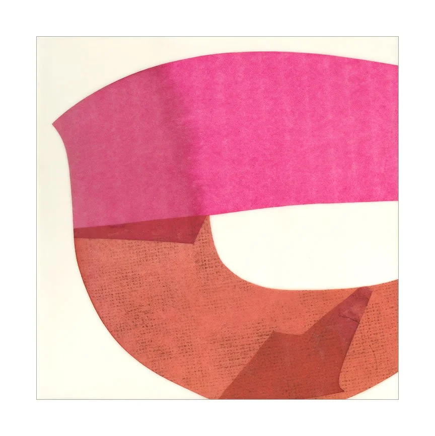 Slice of Summer 1, 2025 10 × 10 inches (prints available in custom sizes) Mulberry paper, watercolor, wax on wood panel
