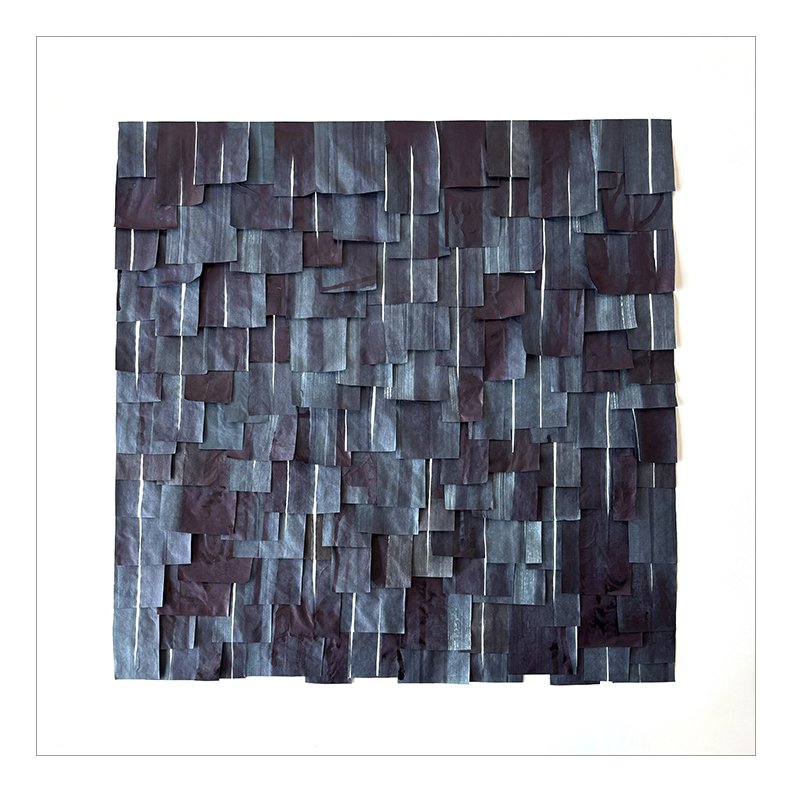  Lake Beam 2, 2026  Mulberry paper, ink on paper 30 × 30 inches (36 × 36 framed)  The mood and texture of space, light and organic form has formed an important part of my work. Inspired by the ephemeral and the anecdotal, these series represent an ex