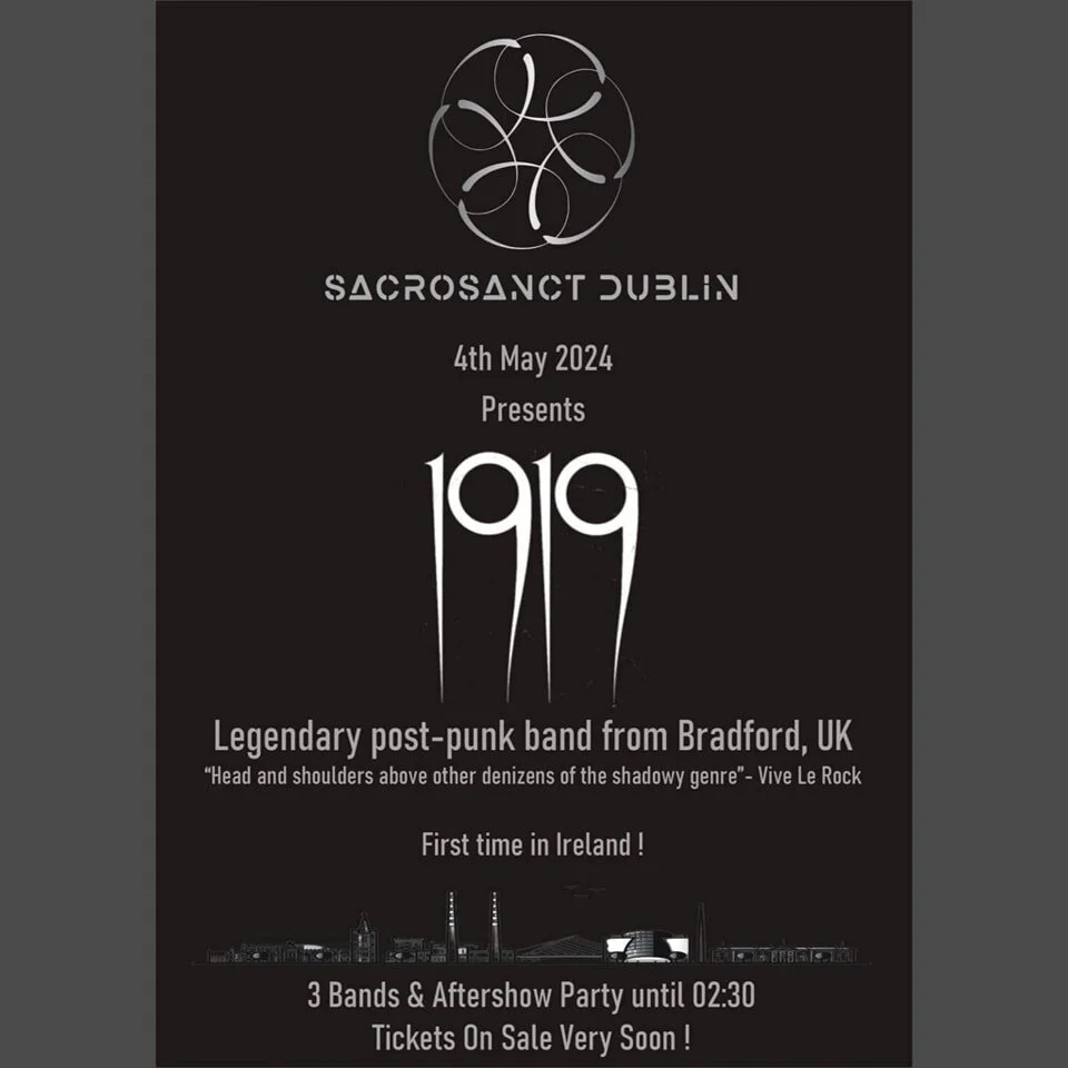 Happy to announce we'll be making our first ever appearance in Ireland this May 🍀🇮🇪 

#dublin #punk #postpunk #goth #gothic