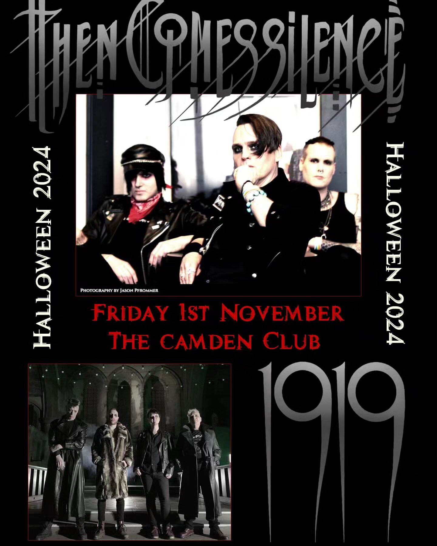 Halloween weekend! 🎃

Looking forward to sharing the stage with our old mates @thencomessilence 🖤

November 1st in Camden town 💂

See you soon!

#goth #punk #postpunk #london #music #livemusic