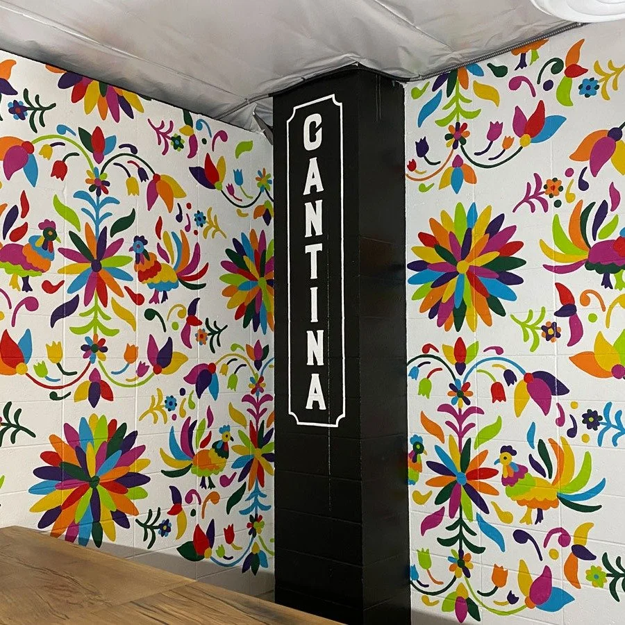 Here are some of my projects that used repeating patterns. I've used projectors, carbon transfers, stencils, pounce patterns, and in the case of the trampoline I just eye balled it 👀.