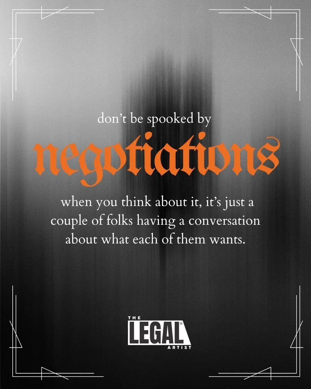People are often scared by negotiations but it doesn't have to be scary. When you get right down to it, it's just people having a conversation about what each one wants and trying to find a way to get there so they both end up happy. Negotiations are