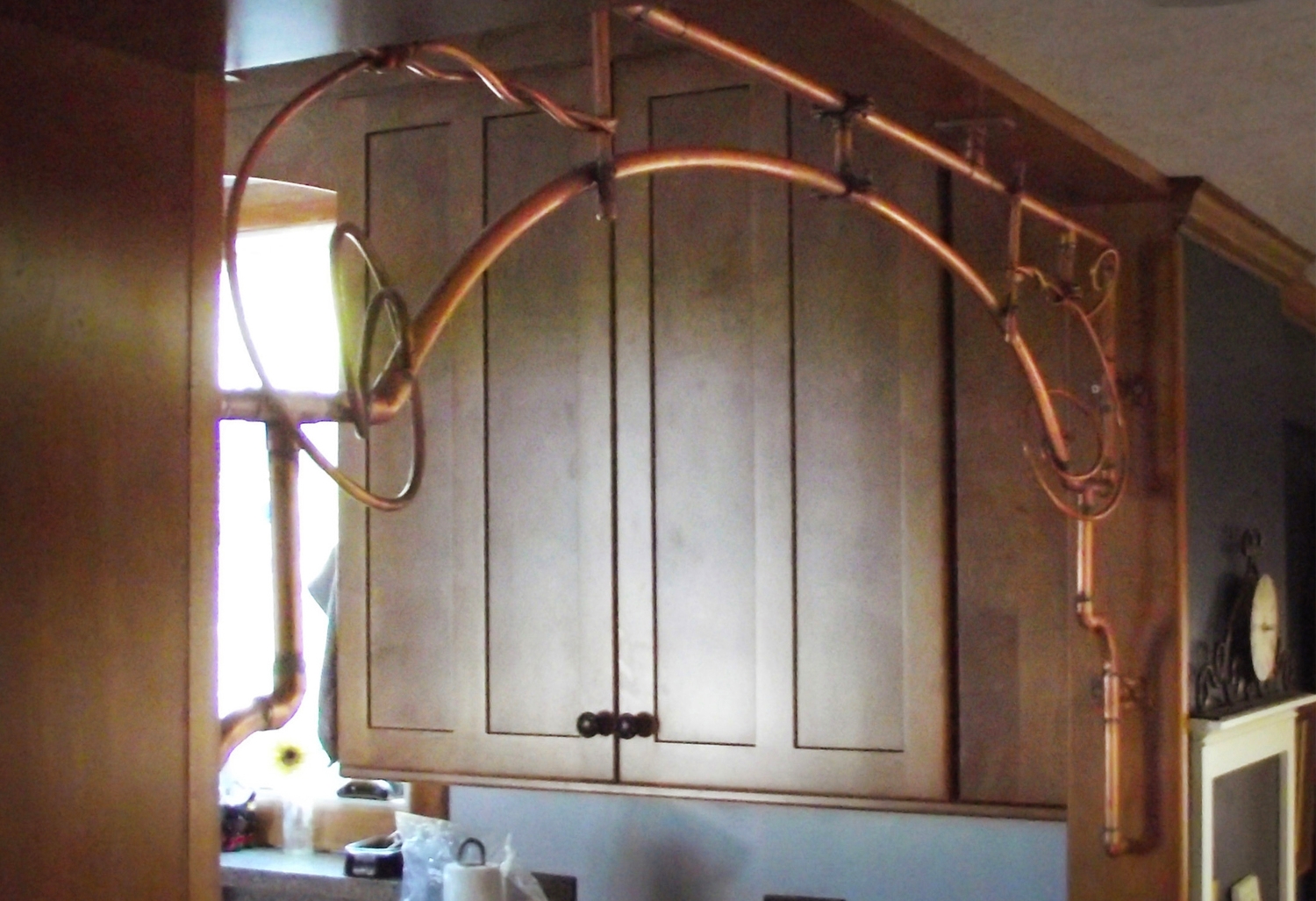 Copper Kitchen Valance