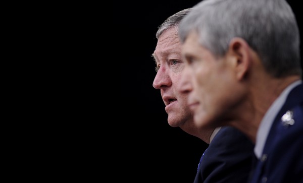 Secretary of the Air Force Michael Donley and Air Force Chief of Staff Gen. Norton Schwartz. US Air Force photo.