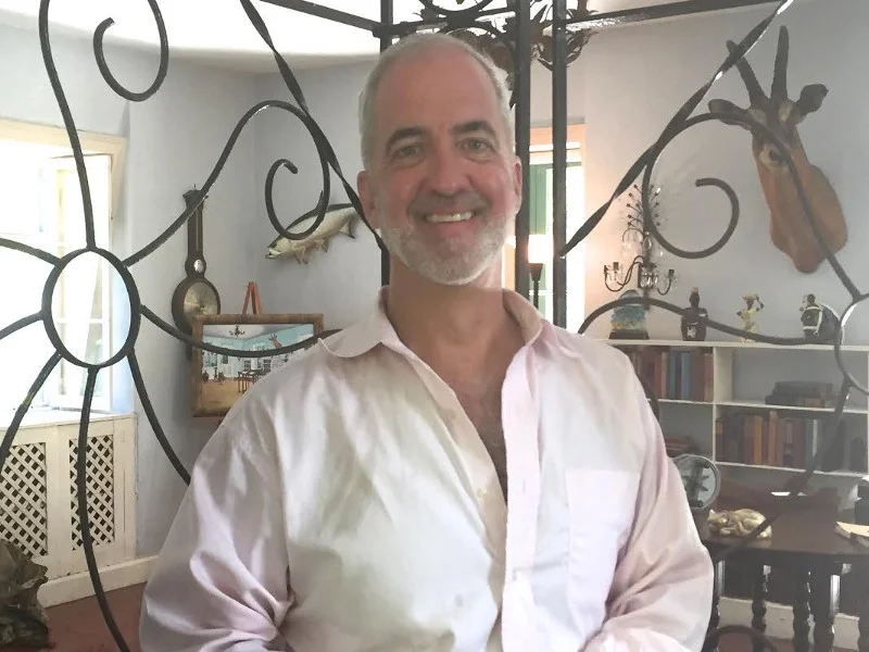 Stanton S. Coerr again, this time in May 2015 standing in Ernest Hemingway’s office, Key West, Florida.