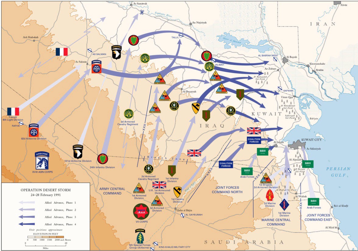 Desert Storm’s “left hook.” Image Courtesy: U.S. Army 