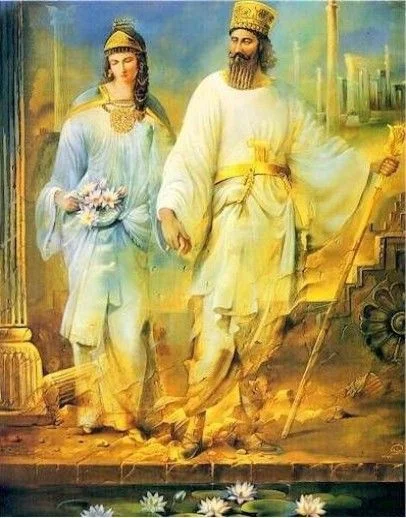 Grand Admiral Artemisia I and Shahanshah Xerxes I