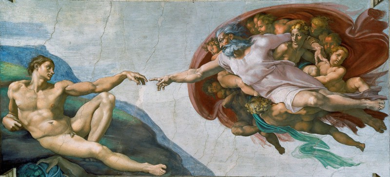 “The Creation of Adam” by Michaelangelo as an exemplar of Imago Dei (Wikimedia Commons)