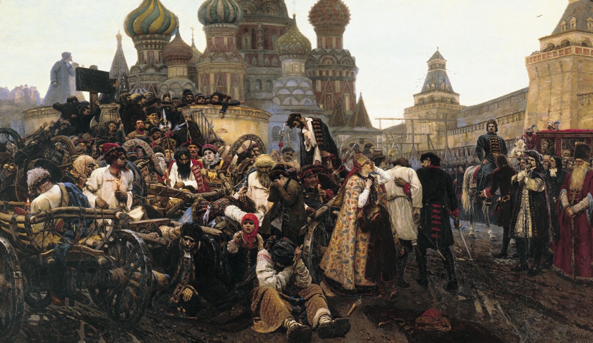 “The morning of the Streltsy execution” by Vasily Ivanovich Surikov .