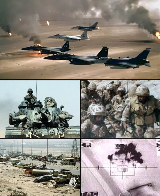Gulf War photo collage (Wikimedia Commons)