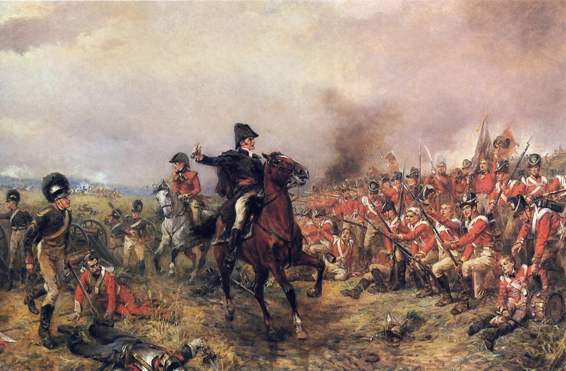 Wellington at Waterloo by Robert Alexander Hillingford. (Public Domain)
