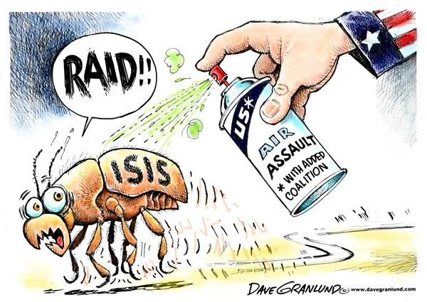 US Bombs ISIS ( Dave Granlund )