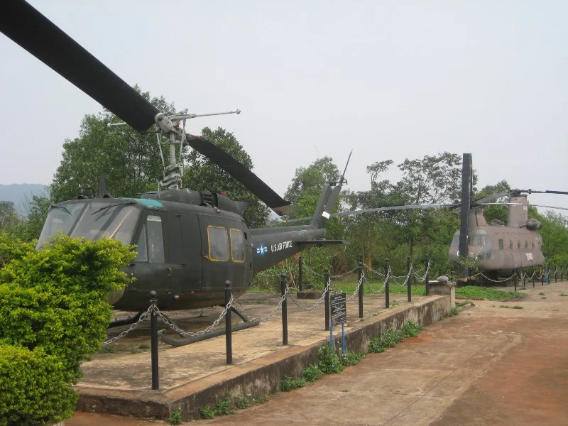U.S. Aircraft left behind at Khe Sanh, now part of the small museum at the location of the former U.S. Marine base. Photo taken by the author in 2008.