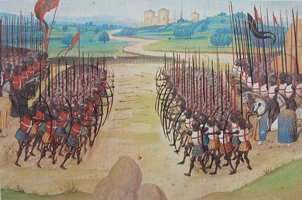 The Battle of Agincourt from the Chroniques d’Enguerrand de Monstrelet