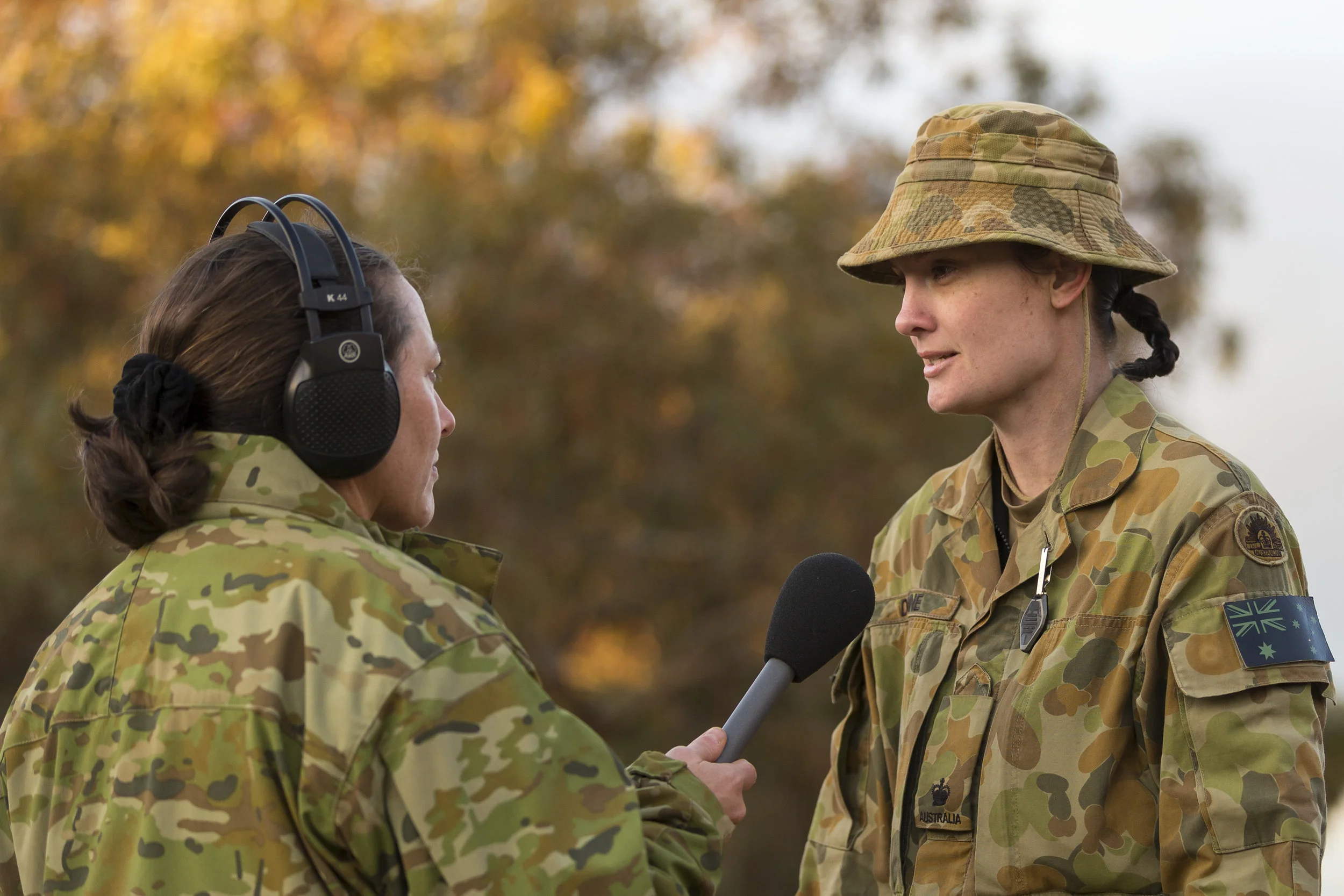 Australian Army medical officer Major Kelly Dunne is interviewed for the Australian Army podcast during Exercise Hamel 2016. ( Grounded Curiosity )