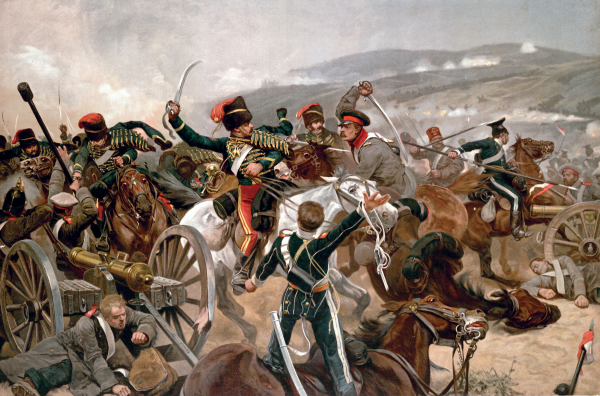 “The Relief of the Light Brigade” by Richard Caton Woodville, Jr. (Wikimedia Commons)