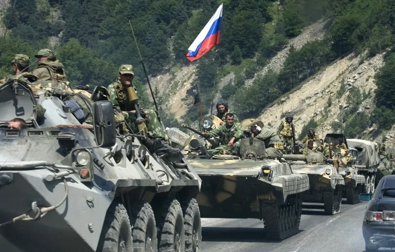 Russian troops in South Ossetia
