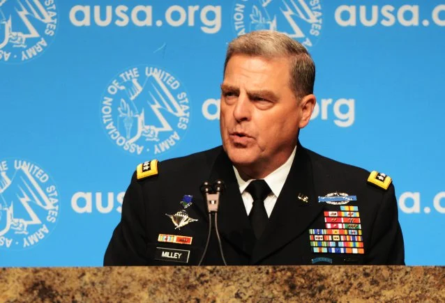 Army Chief of Staff Gen. Mark A. Milley serves as keynote speaker at the Dwight David Eisenhower Luncheon during the annual meeting of the Association of the United States Army, Oct. 13, 2015.(David Vergun/Army.mil)