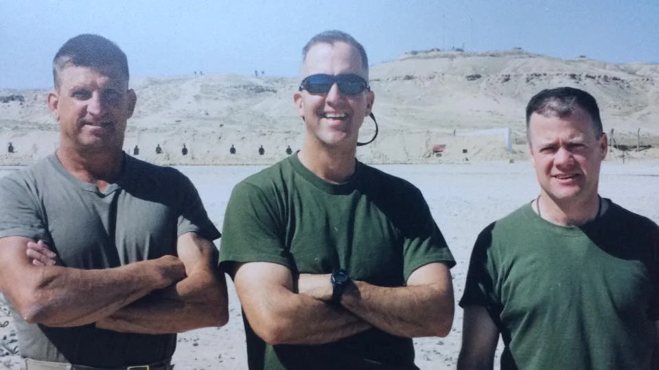 Fifth Marines—Camp Commando, fire support summit, northern Kuwait, March 2003. (Author's Photo)