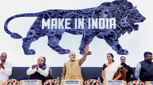 Prime Minister Narendra Modi and the "Make in India" Campaign (AP)