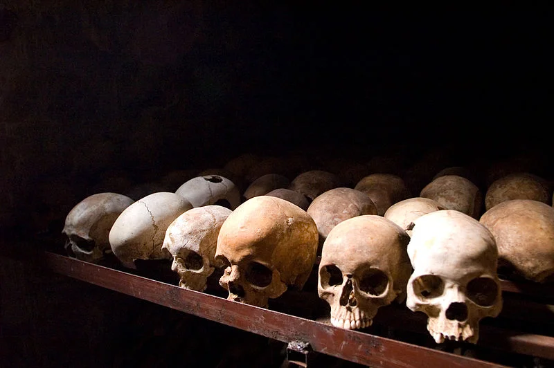 Nyamata Memorial Site, skulls. Nyamata, Rwanda. (Fanny Schertzer/Wikimedia)