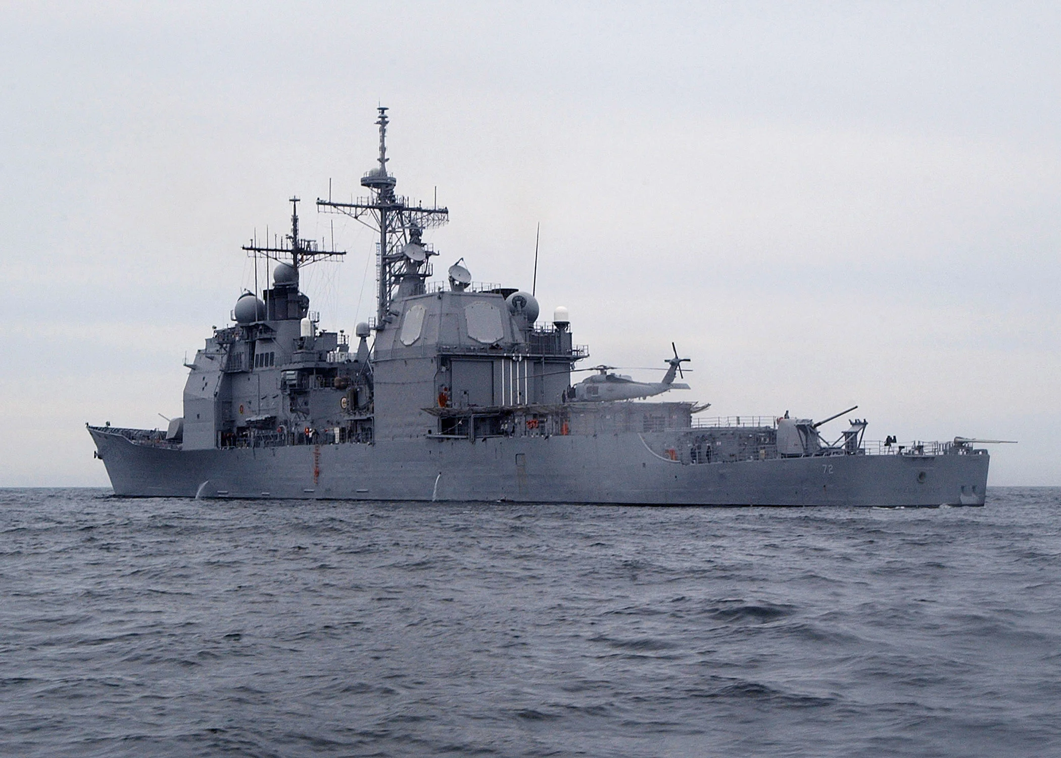 The aegis cruiser USS Vella Gulf (Photographer’s Mate 2nd Class Michael Sandberg/U.S. Navy Photo)