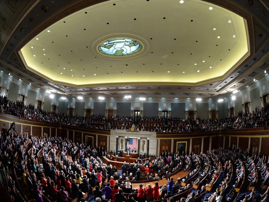 President Trump addresses a joint session of Congress, 8 Apr 2017 | Agence France-Press
