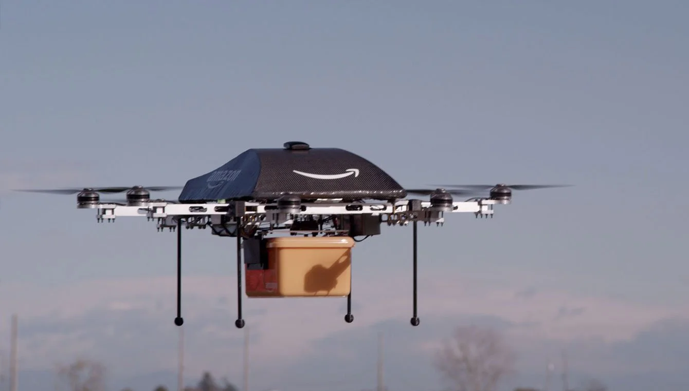 Amazon made their first fully autonomous, no human pilot, "Prime" air delivery on December 7, 2016 ( Amazon )