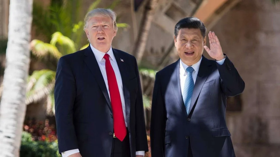Chinese President Xi Jinping and U.S. President Donald Trump at the Mar-a-Lago estate in West Palm Beach, Florida, in 2017. (AFP)