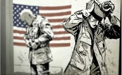 Screen shot from Operation Homecoming . Click here to view video.