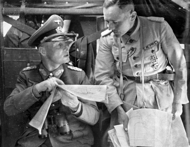 Erwin Rommel during the battle for Tobruk, 1941. (Tumblr)