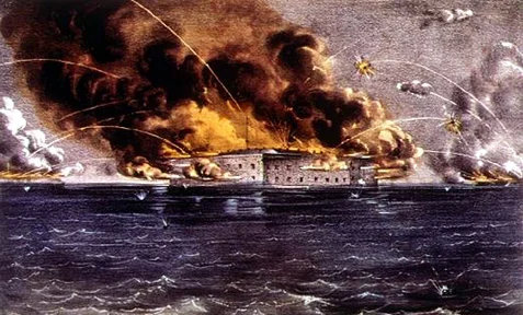 Bombardment of Fort Sumter (Wikimedia)
