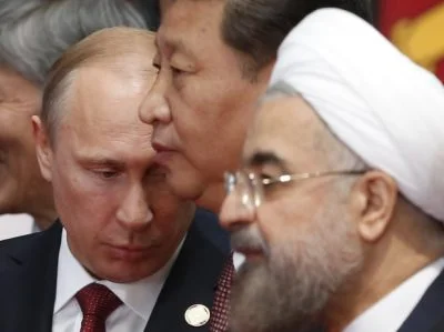 Valdimir Putin, Xi Jinping, and Hassan Rouhani (The Iranian)