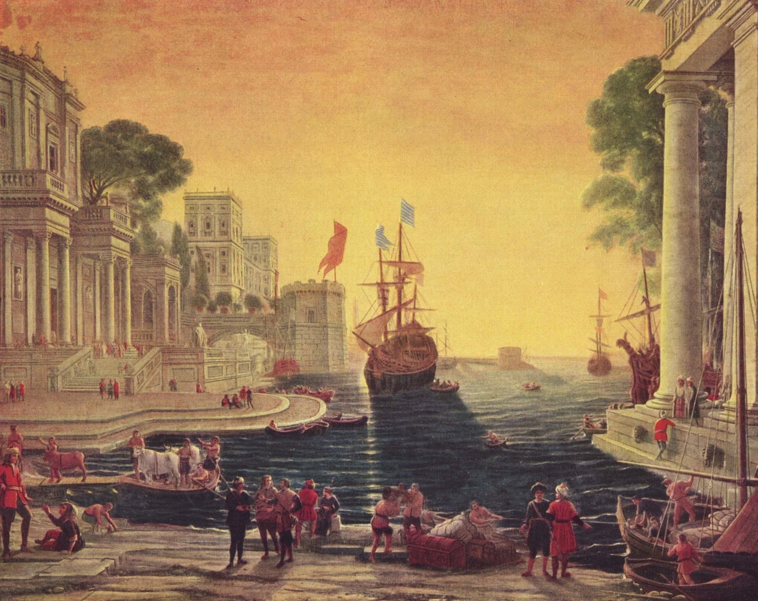 " Odysseus Returns Chryseis to Her Father " by Clause Lorrain (Wikimedia)
