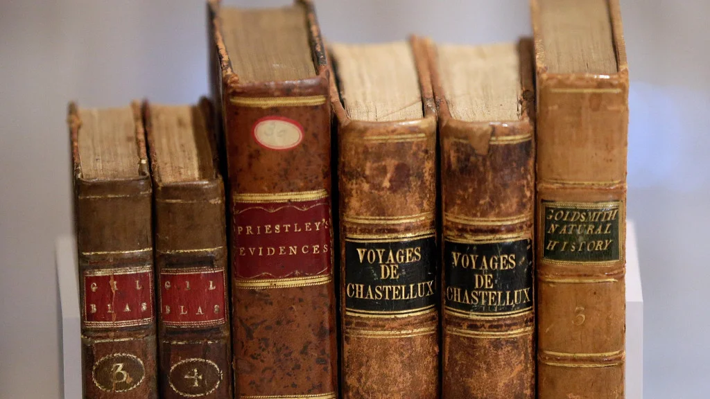 Books that belonged to George Washington. (Win McNamee/Getty Images)