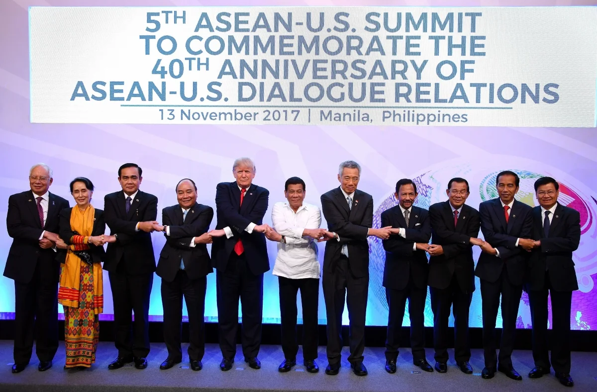 The ASEAN-US 40th Anniversary commemorative Summit in Manila on November 13, 2017. (Manan Vatsyayana/AFP/Getty Images)