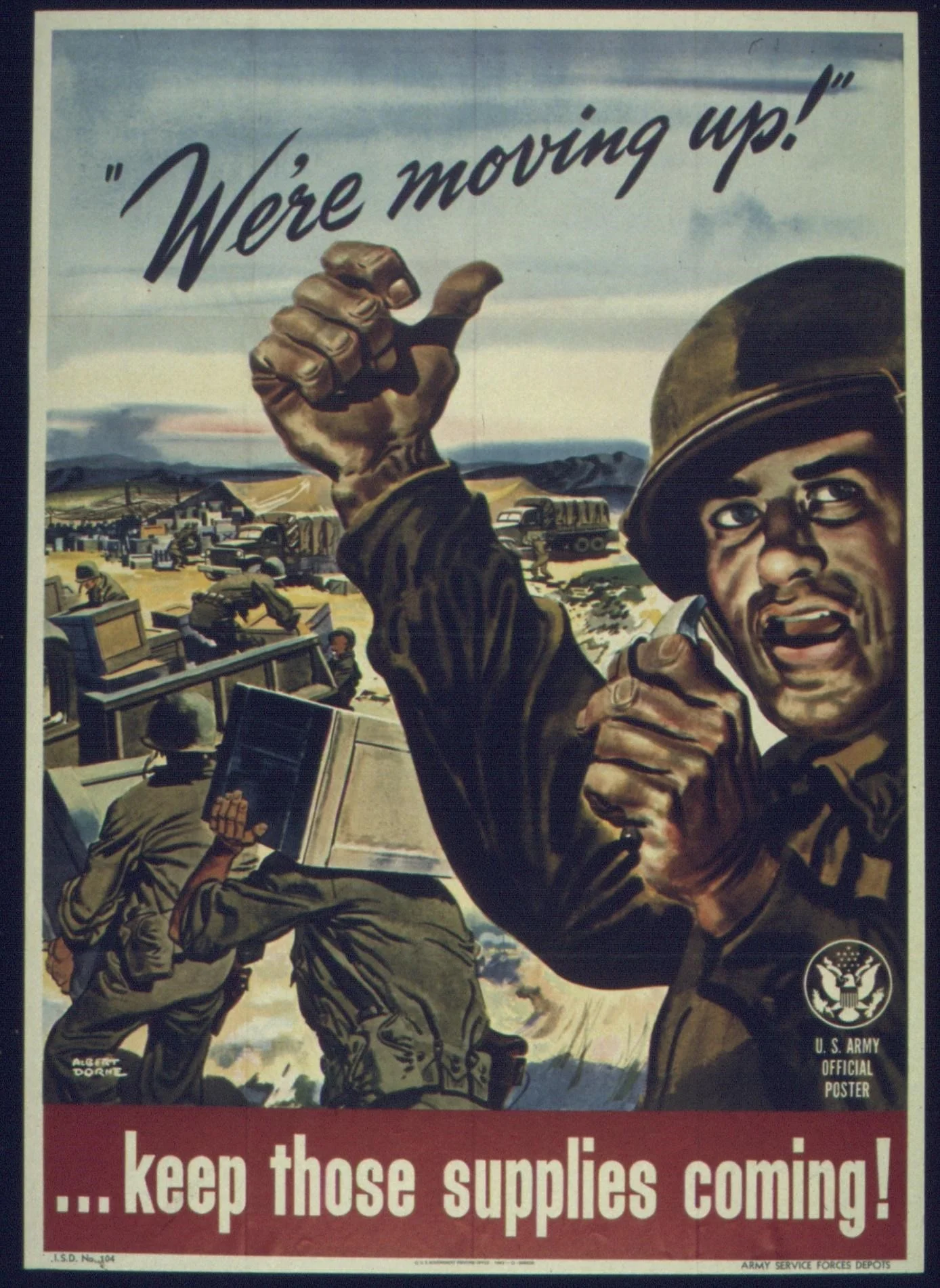 Material superiority had to be coupled with seamless delivery and availability on the battlefield in large numbers in order to achieve victory both at the Western Europe and in the Pacific. (Wikimedia)