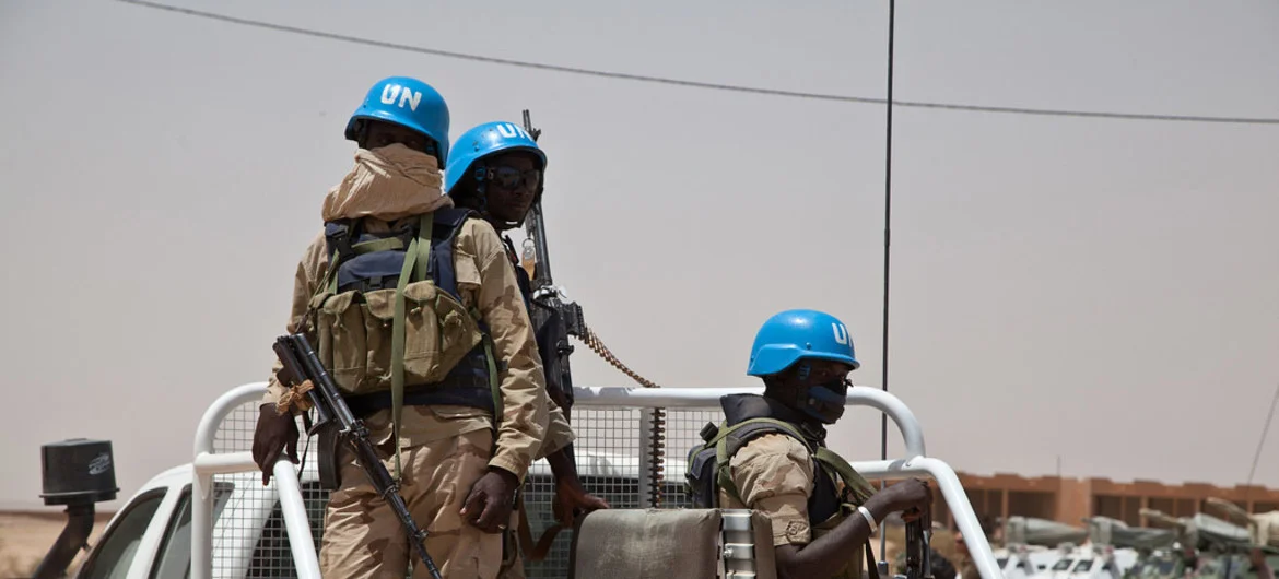 UN peacekeepers on patrol in Kidal, Mali. (Blagoje Grujic/United Nations)