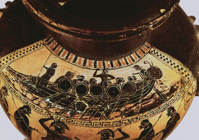Attic vase with warship (Louvre)