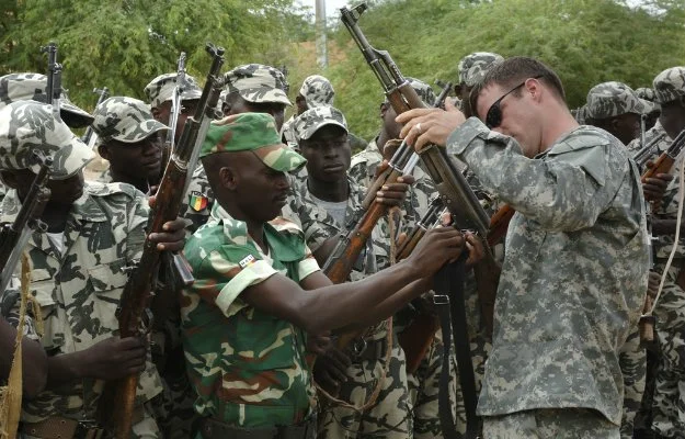 A U.S. soldier on a training mission in Africa. (U.S. Army)