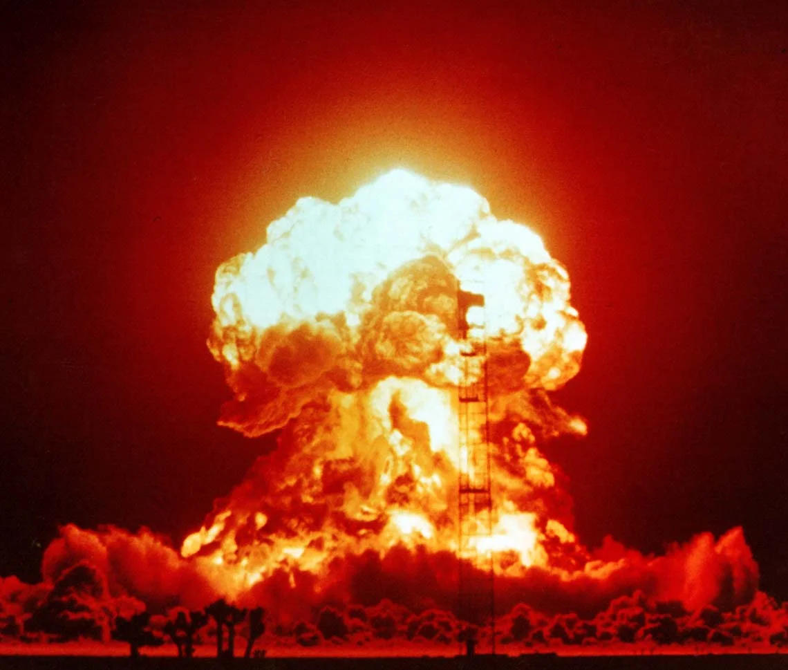 The BADGER explosion on April 18, 1953. (Wikimedia)