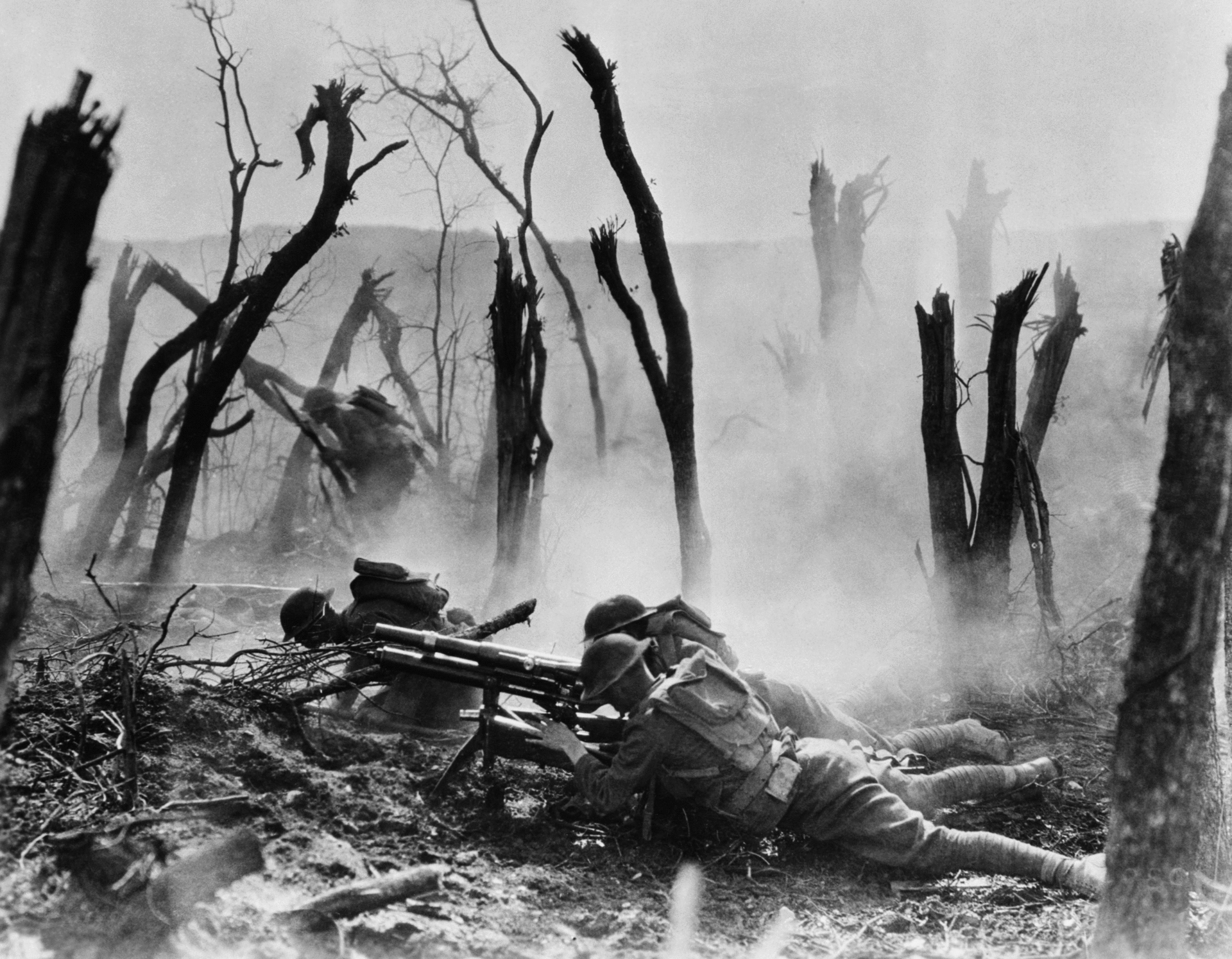 Gun crew from Regimental Headquarters Company, 23rd Infantry, firing 37mm gun during an advance against German entrenched positions. (DoD Photo/Wikimedia)