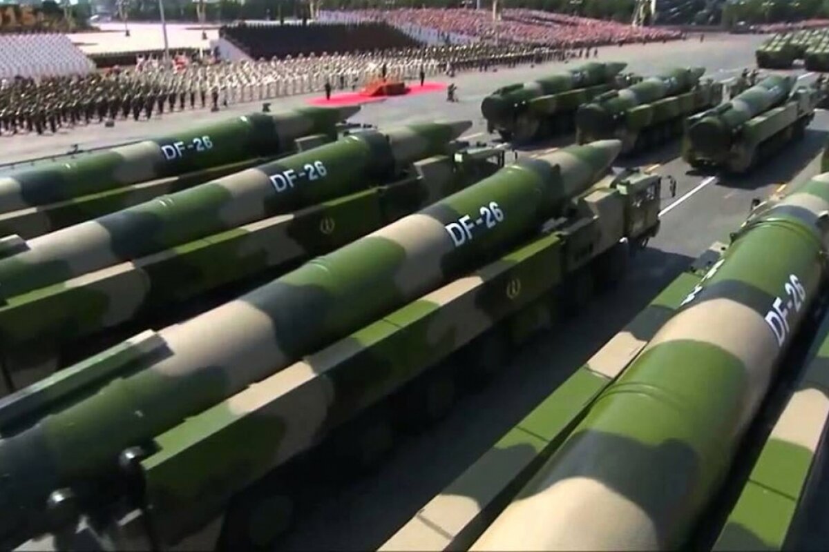 Китай заявляет что готов к военному. DF-26.