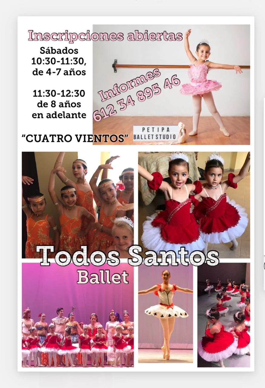 Todos Santos Ballet para Niñas - empiezan en Septiembre