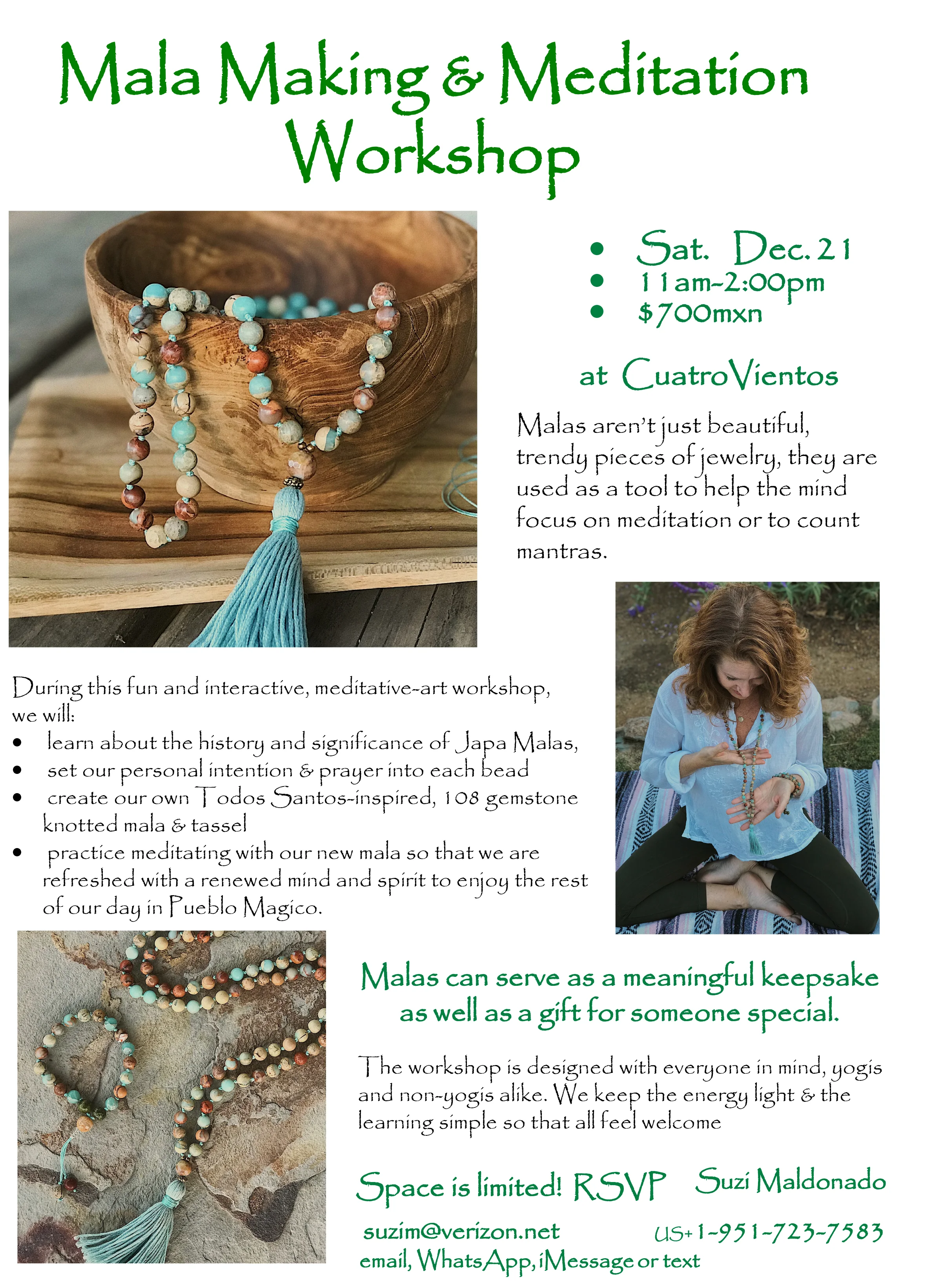 Mala Making &amp; Meditation Workshop