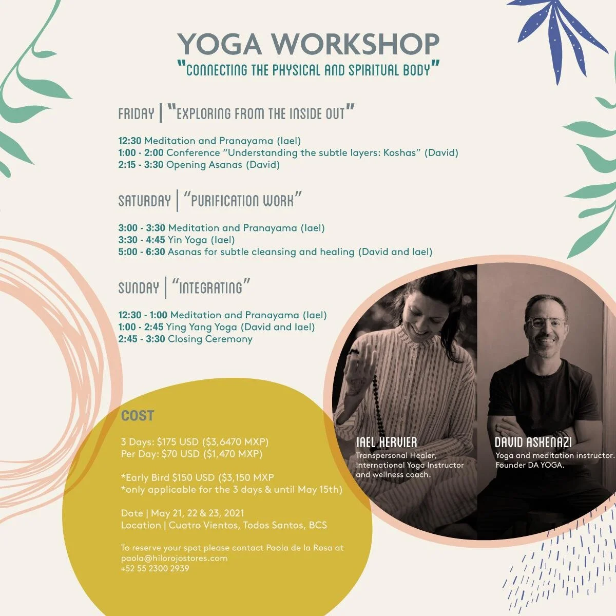 Yoga Workshop '' Connecting with the Physical and Spiritual Body ''