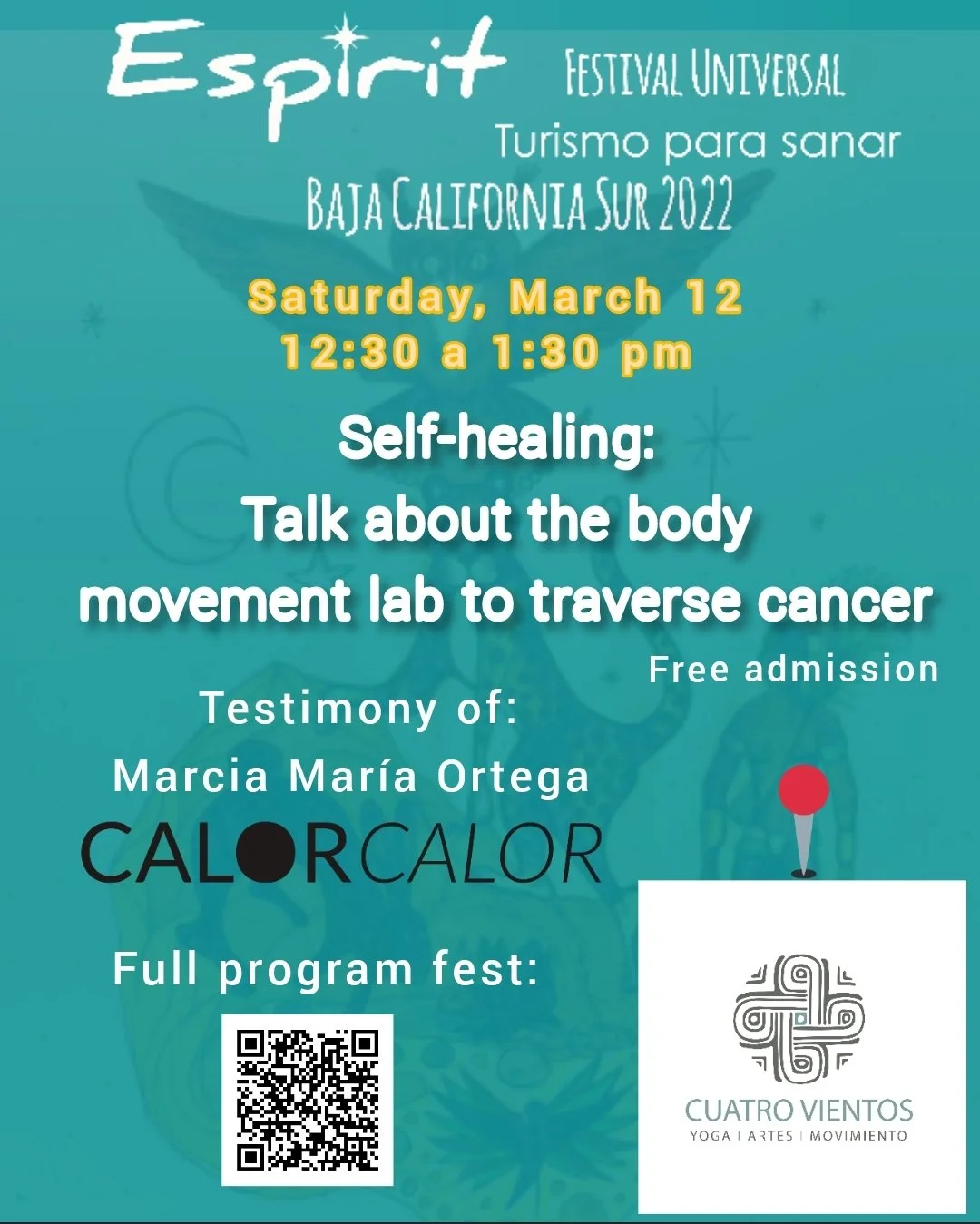 ESPIRIT FESTIVAL - SELF HEALING: TALK ABOUT THE BODY MOVEMENT LAB TO TRAVERSE CANCER