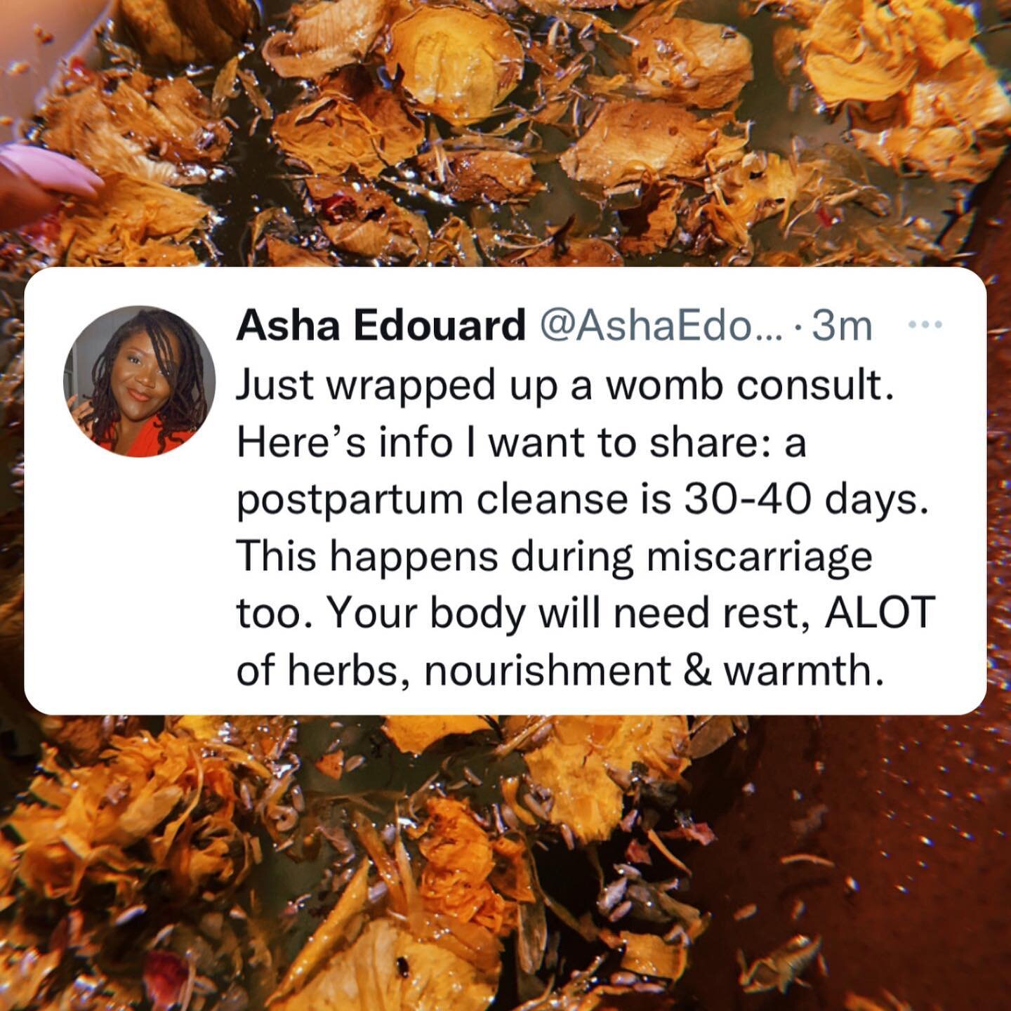 Just wrapped up with a new mama with an extensive TO DO LIST for postpartum care. I recommended she SIT STILL for 30-40 days.

I teach from Haitian traditional postpartum care that the body needs time to recoup &amp; replenish all the nutrients it lo