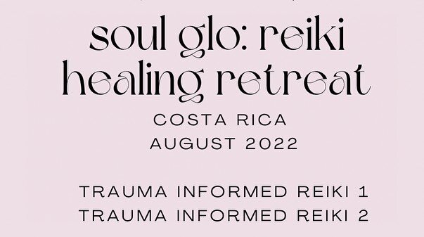 Ladies, put in your PTO NOW because we&rsquo;re going on a TRIP! 

Join me in Costa Rica in August 2022 for our Soul Glo Reiki Healing Retreat. 

This retreat serves as a beautiful vacation &amp; training all in one. If you&rsquo;ve been feeling the 